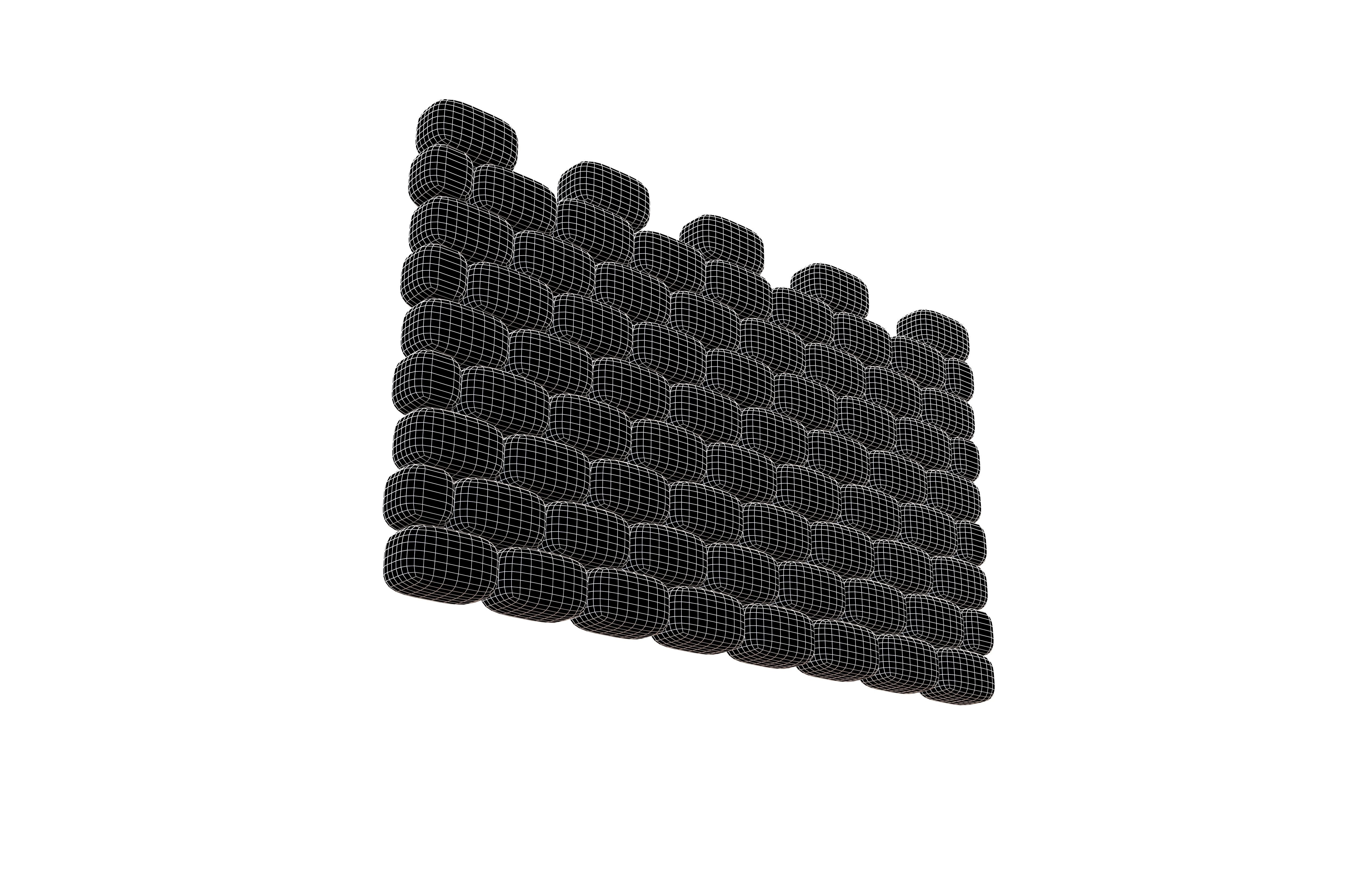 City Wall Icon v1 003 Low-poly 3D model_7