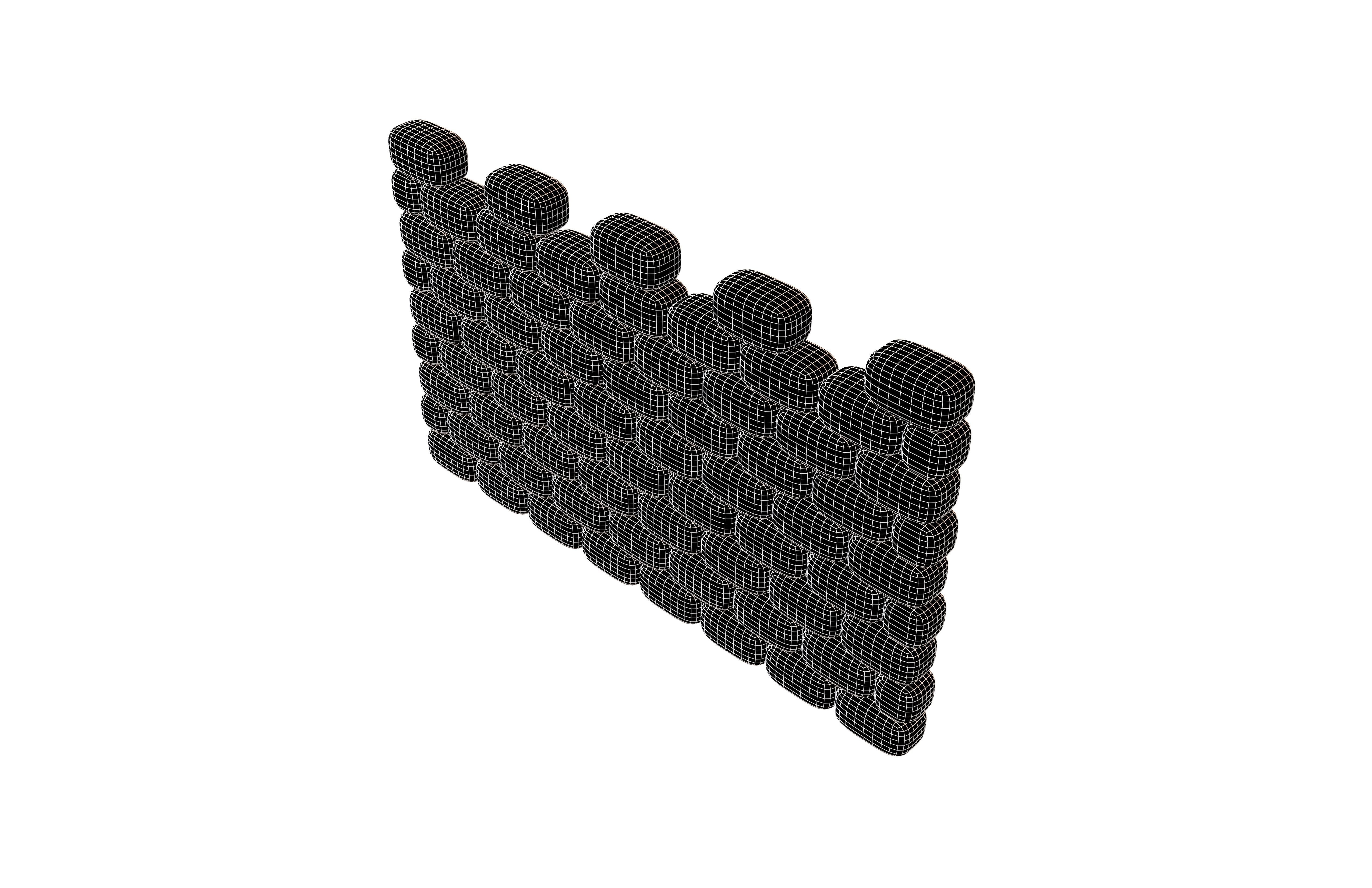 City Wall Icon v1 003 Low-poly 3D model_6