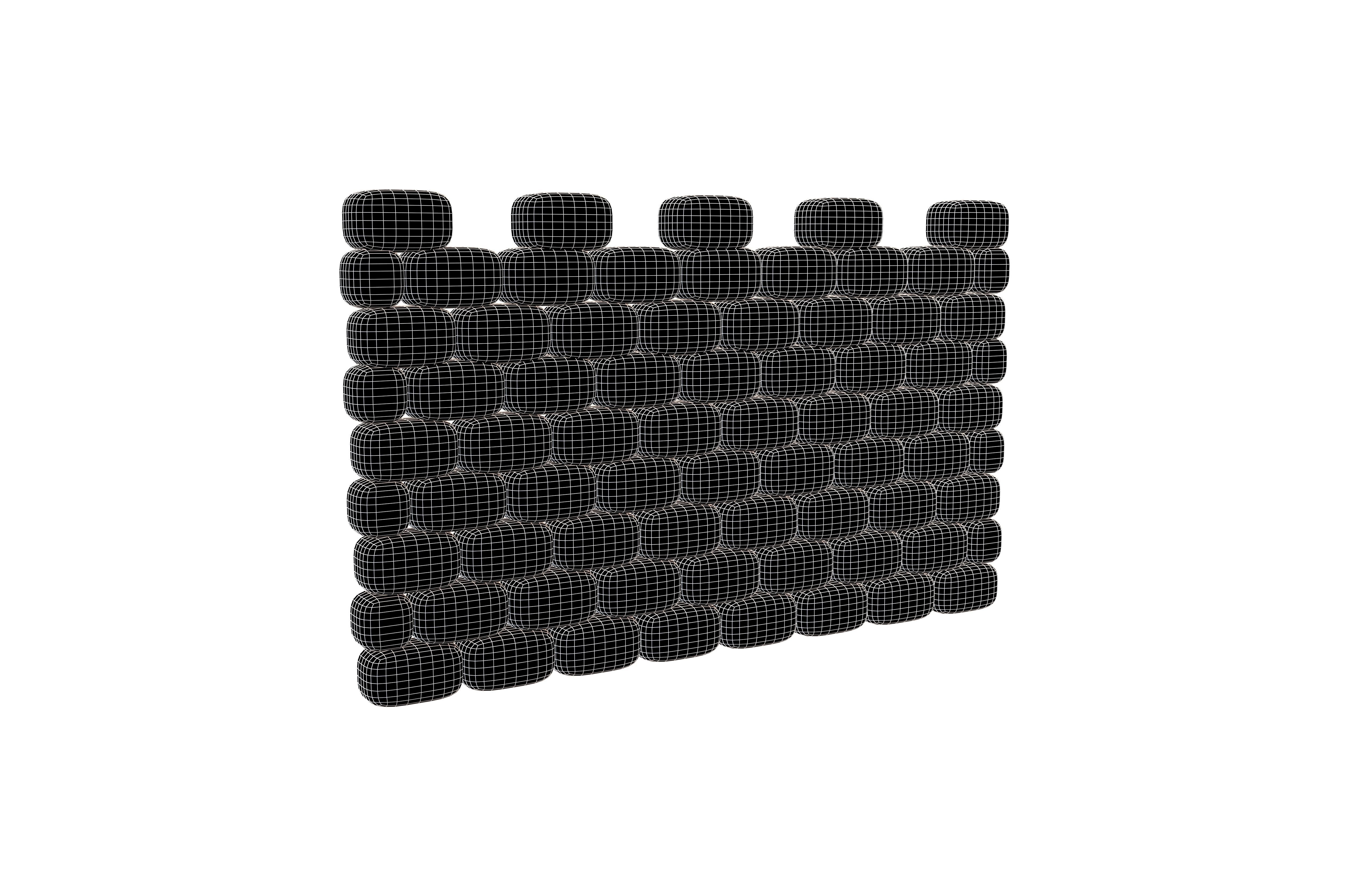 City Wall Icon v1 003 Low-poly 3D model_5