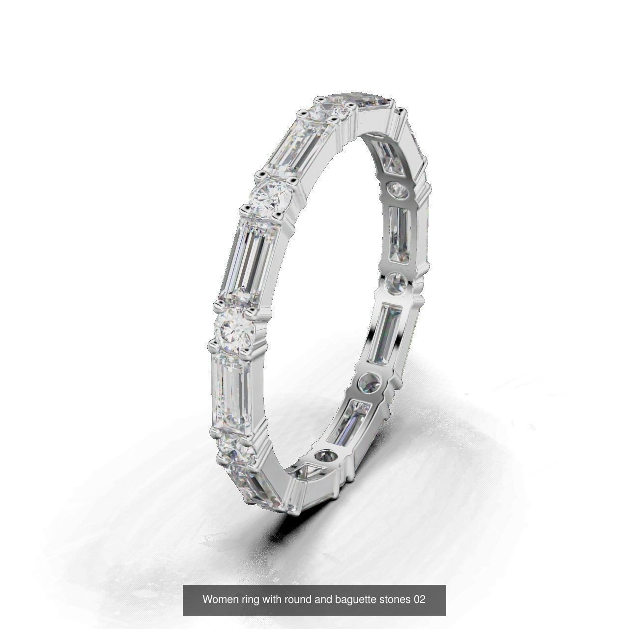 Women ring 3D Model Collection_2