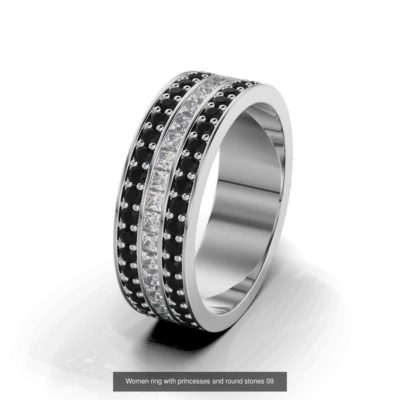 Women ring 3D Model Collection_9