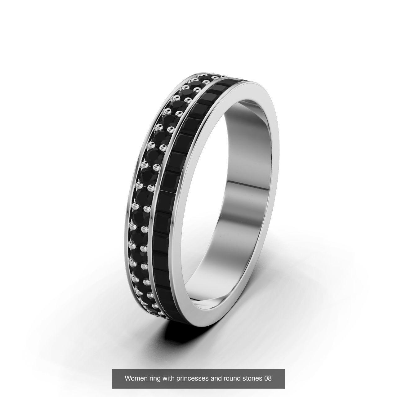 Women ring 3D Model Collection_8