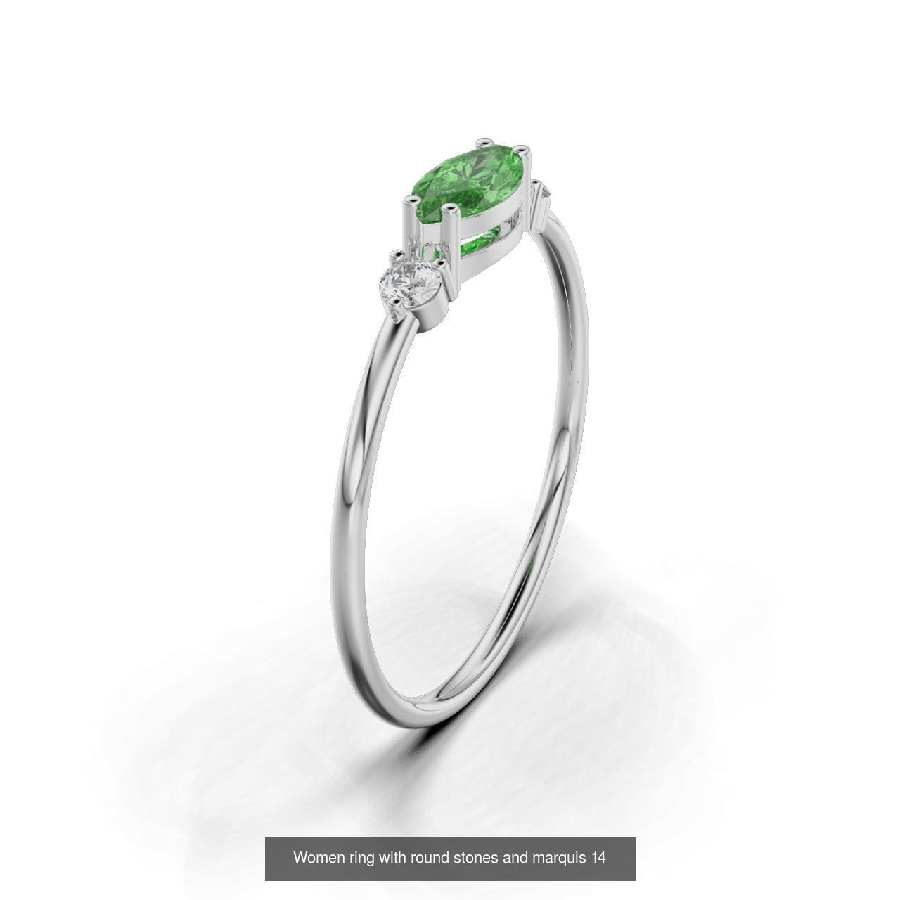 Women ring 3D Model Collection_14