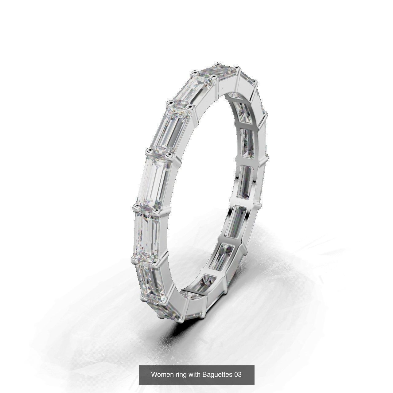 Women ring 3D Model Collection_3