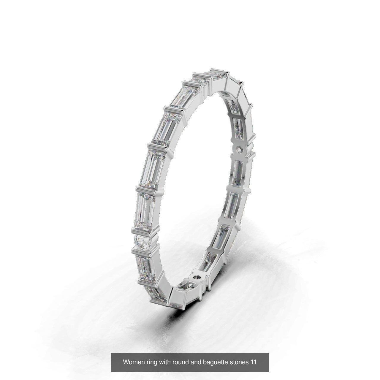 Women ring 3D Model Collection_11