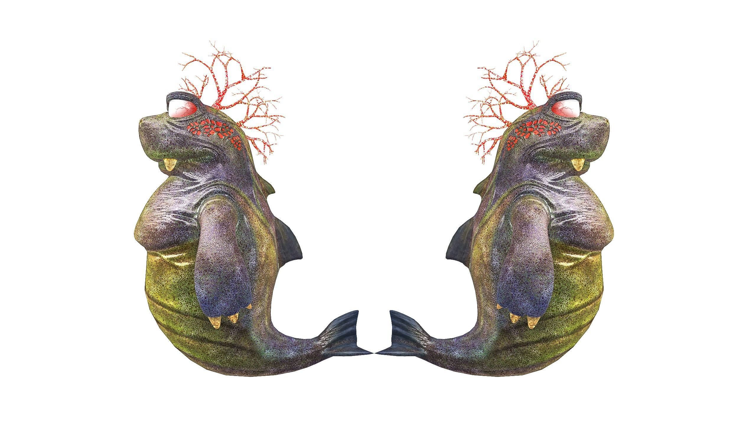 Trotos Low-poly 3D model_7