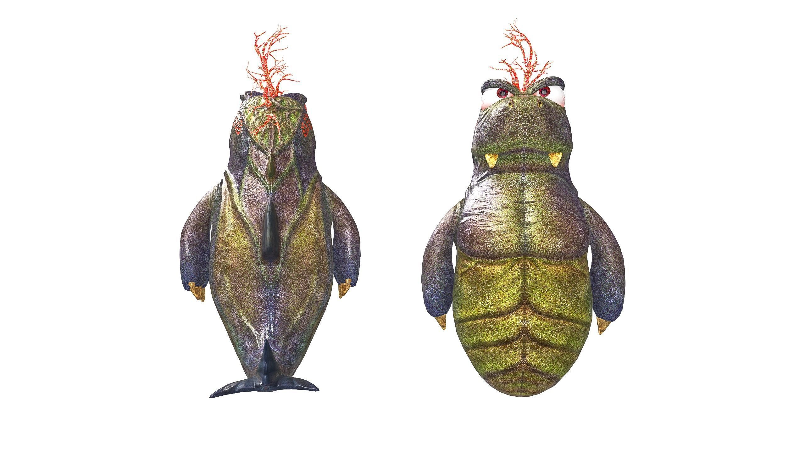 Trotos Low-poly 3D model_6