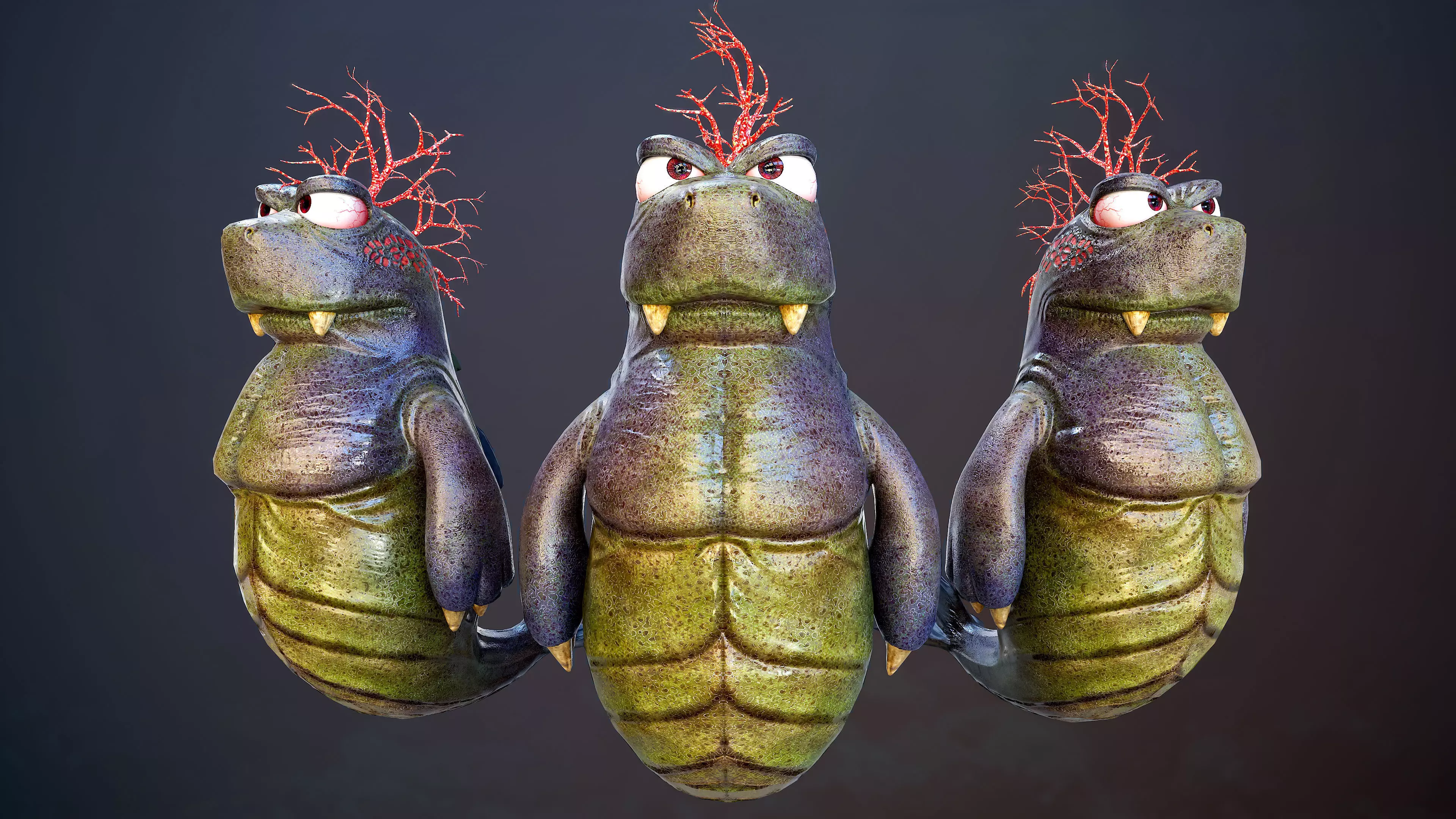 Trotos Low-poly 3D model_0