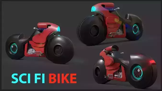 Sci-fi Bike Game Ready 2