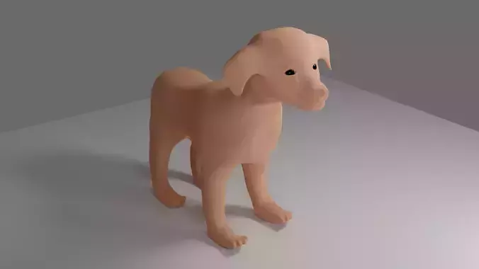 3d model of dog