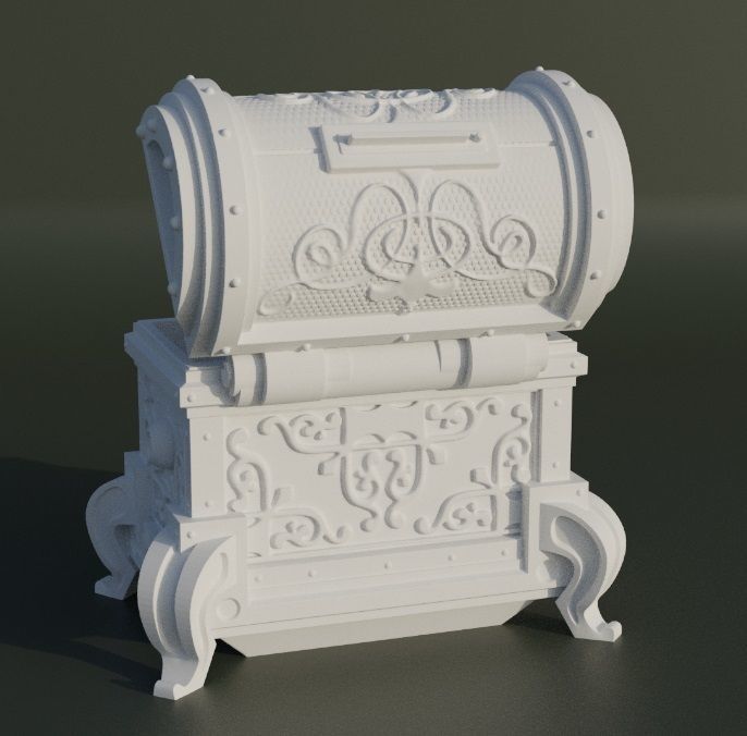 Treasure Box Dice Box Pattern 3D print model_5