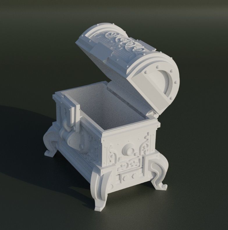 Treasure Box Dice Box Pattern 3D print model_4