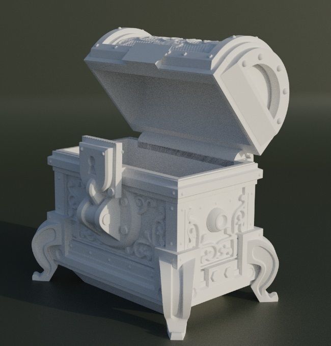 Treasure Box Dice Box Pattern 3D print model_13