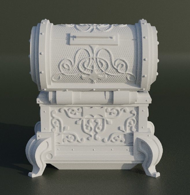 Treasure Box Dice Box Pattern 3D print model_18