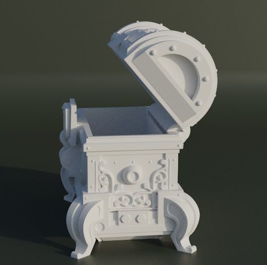 Treasure Box Dice Box Pattern 3D print model_6