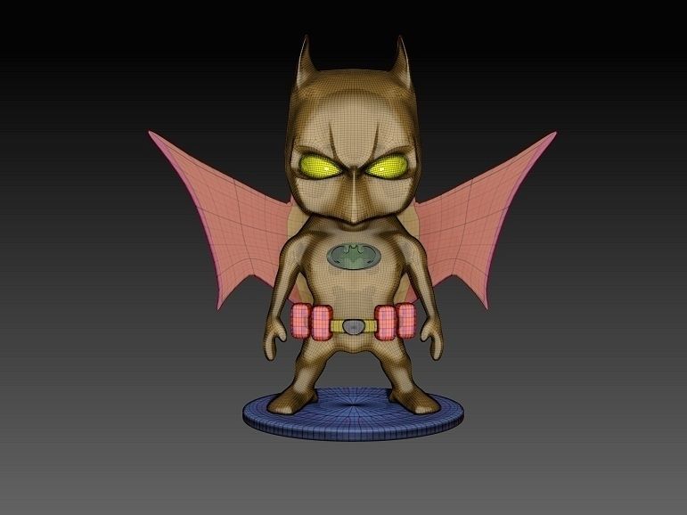 BATMAN CHIBI FAN ART - 3D PRINTABLE MODEL 3D print model_4