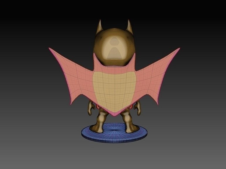 BATMAN CHIBI FAN ART - 3D PRINTABLE MODEL 3D print model_6