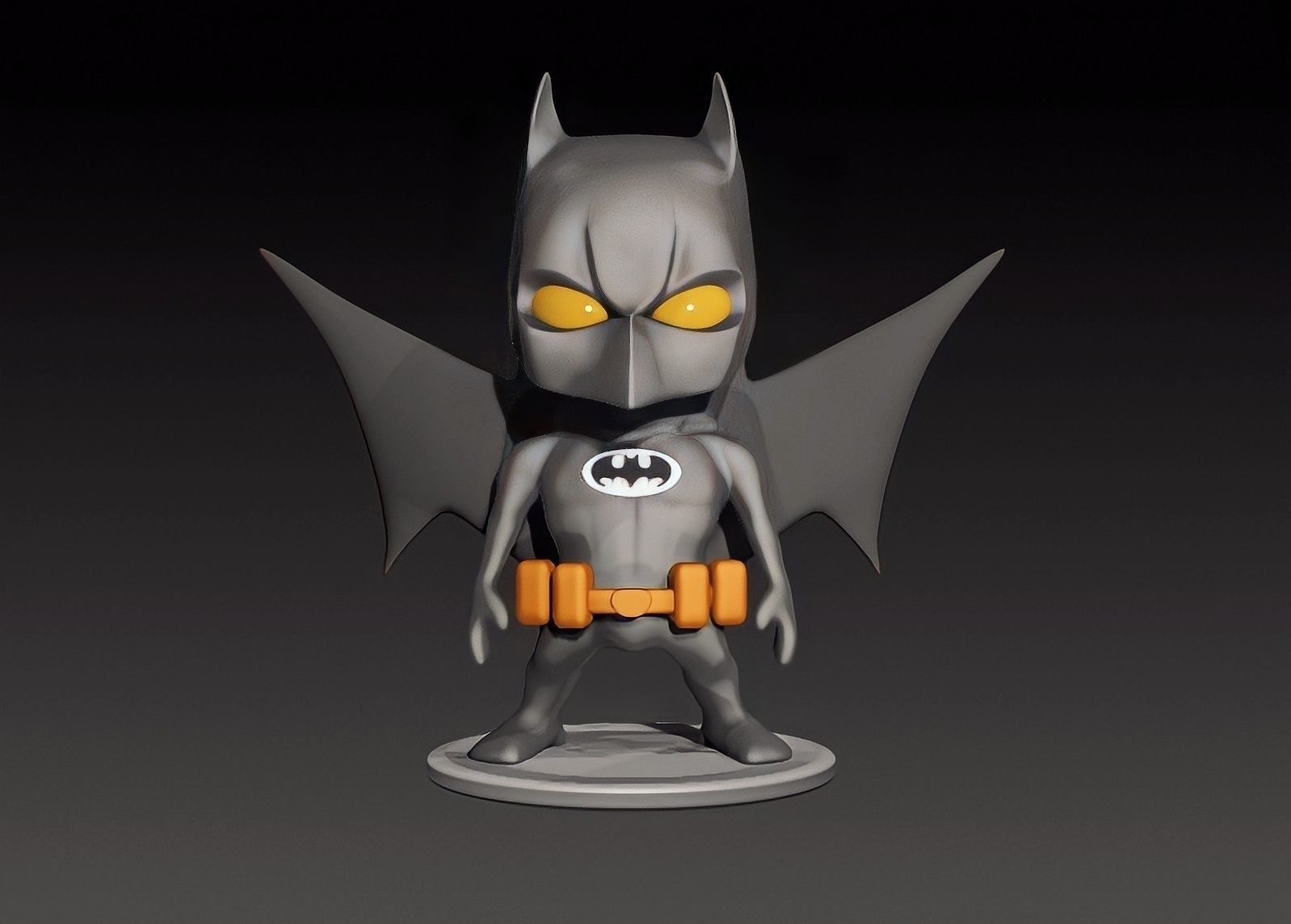 BATMAN CHIBI FAN ART - 3D PRINTABLE MODEL 3D print model_1