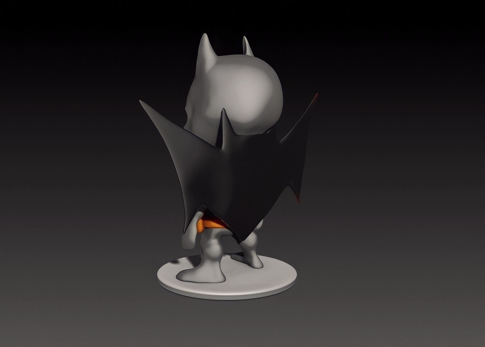 BATMAN CHIBI FAN ART - 3D PRINTABLE MODEL 3D print model_3