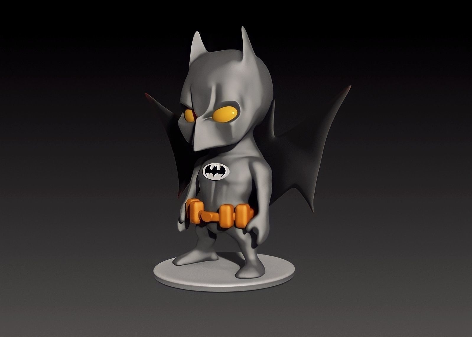 BATMAN CHIBI FAN ART - 3D PRINTABLE MODEL 3D print model_2