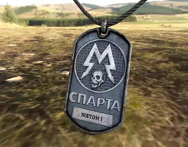 Metro 2033 Sparta Dog-Tag