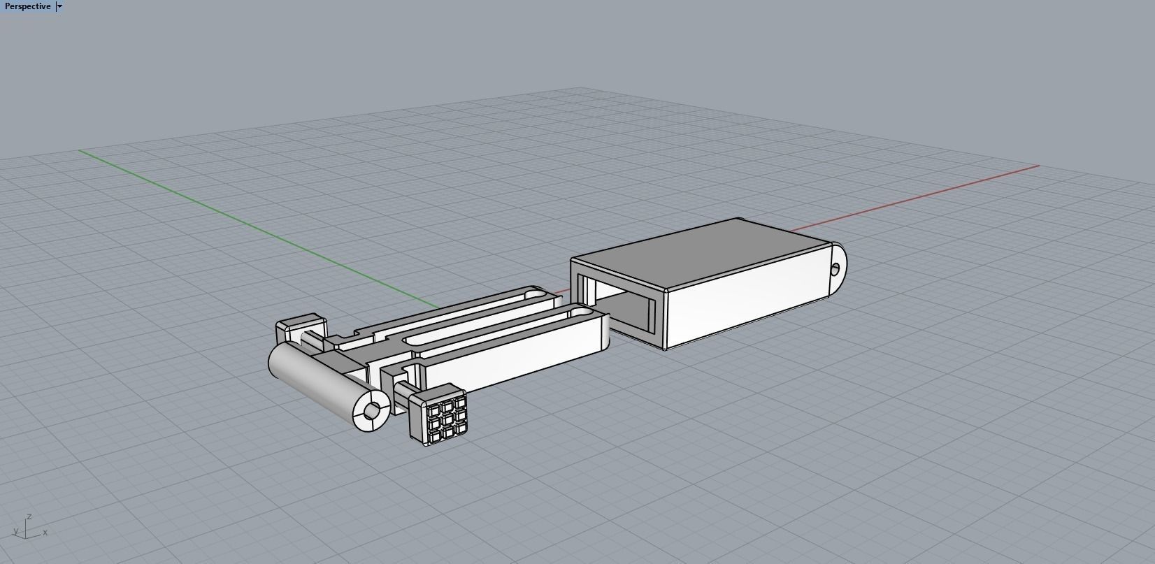 men leather bracelet 3D print model_25