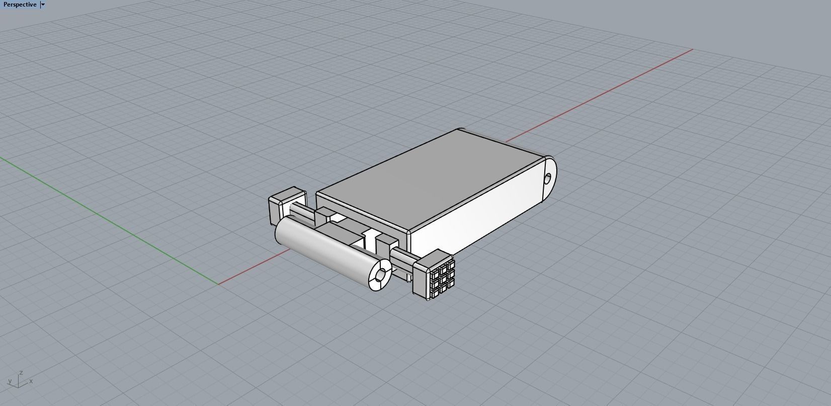 men leather bracelet 3D print model_27