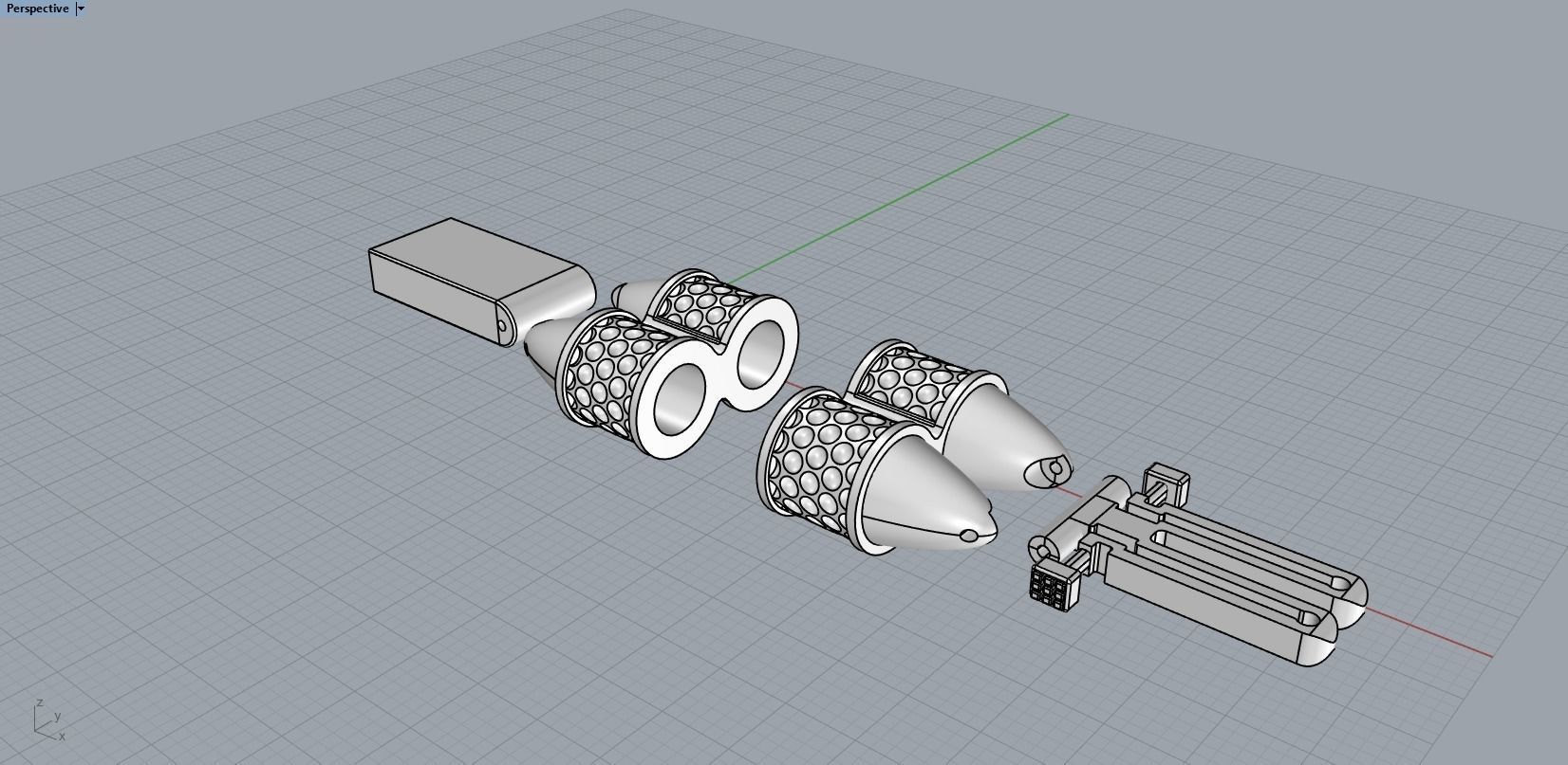 men leather bracelet 3D print model_22