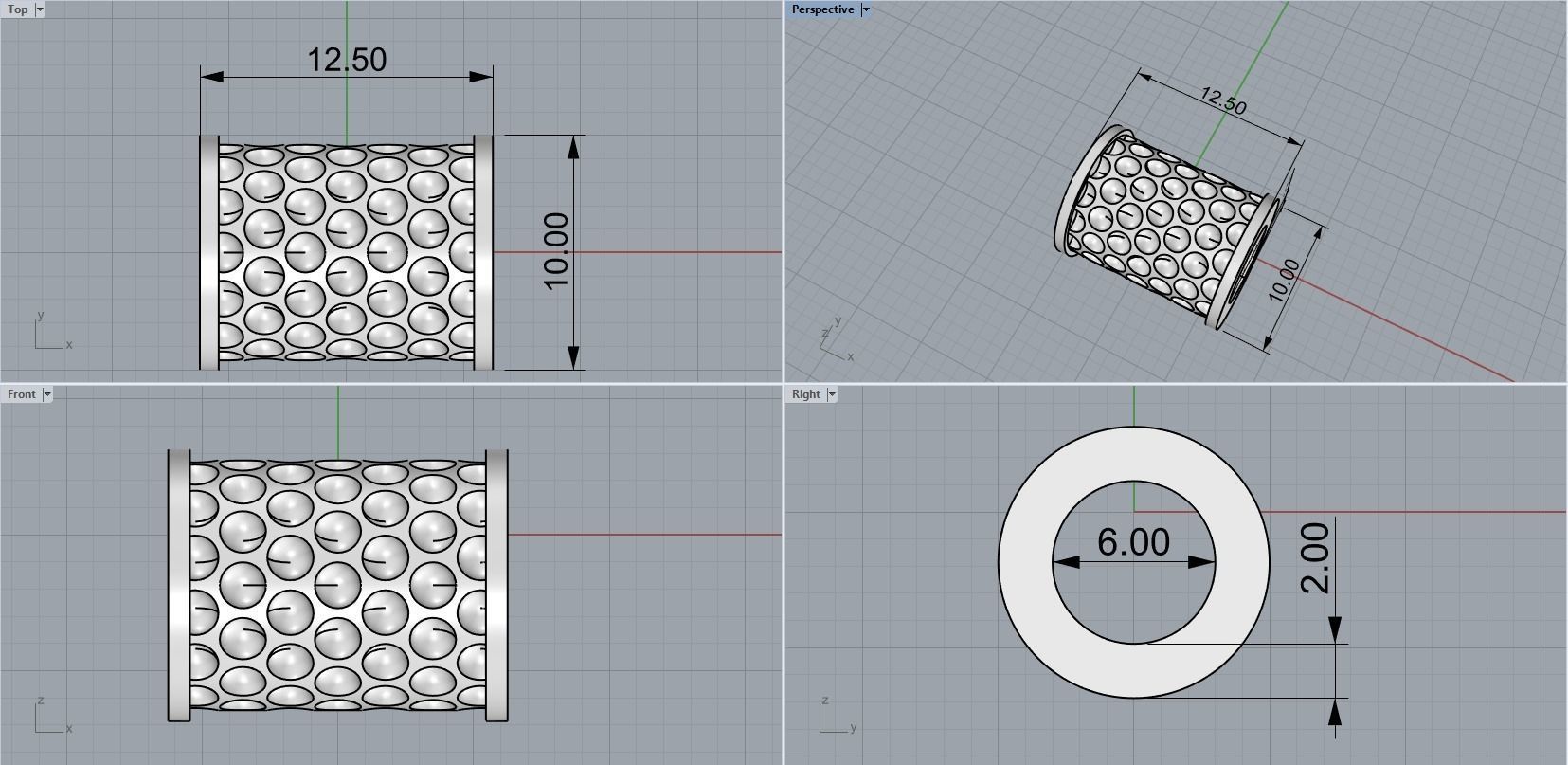 men leather bracelet 3D print model_18