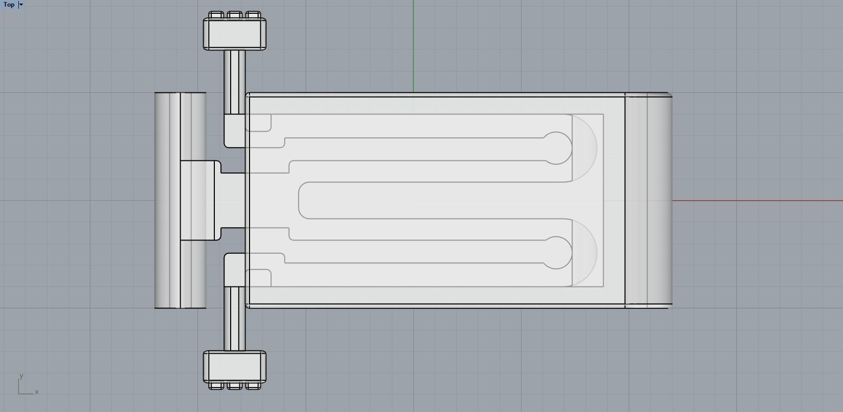 men leather bracelet 3D print model_24
