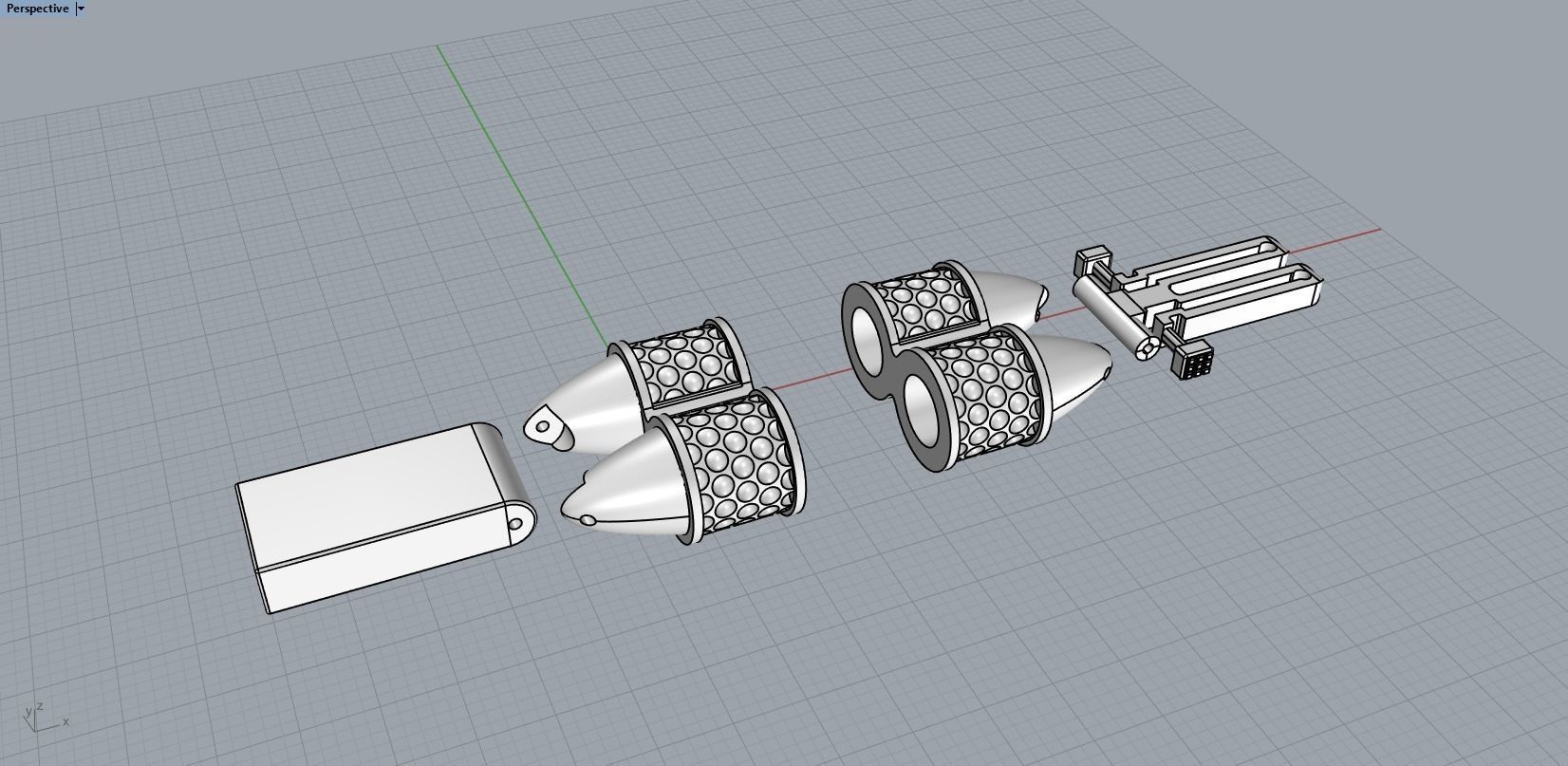 men leather bracelet 3D print model_21