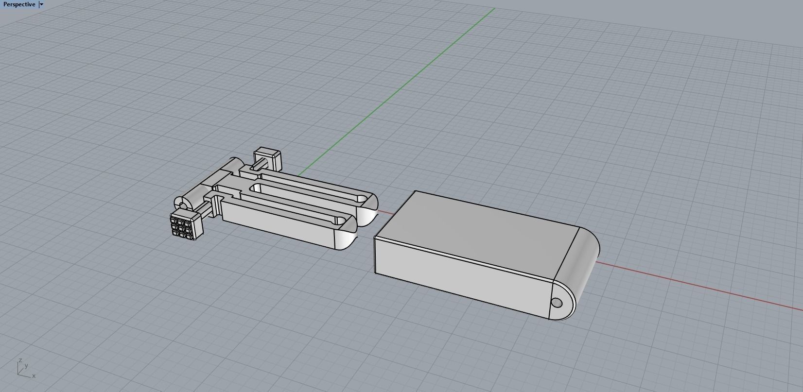 men leather bracelet 3D print model_26