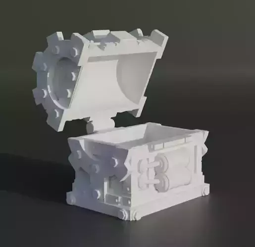 Pirate Treasure Box Dice Box Pattern 3D print model