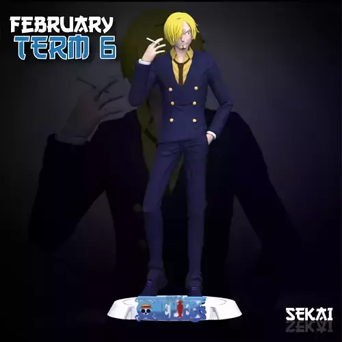 Sanji Sculpture Sekai 3D Models Ready for 3D printing