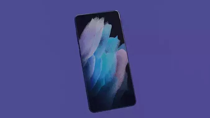 Samsung Galaxy S21 FE Gray Fantom Low-poly 3D model