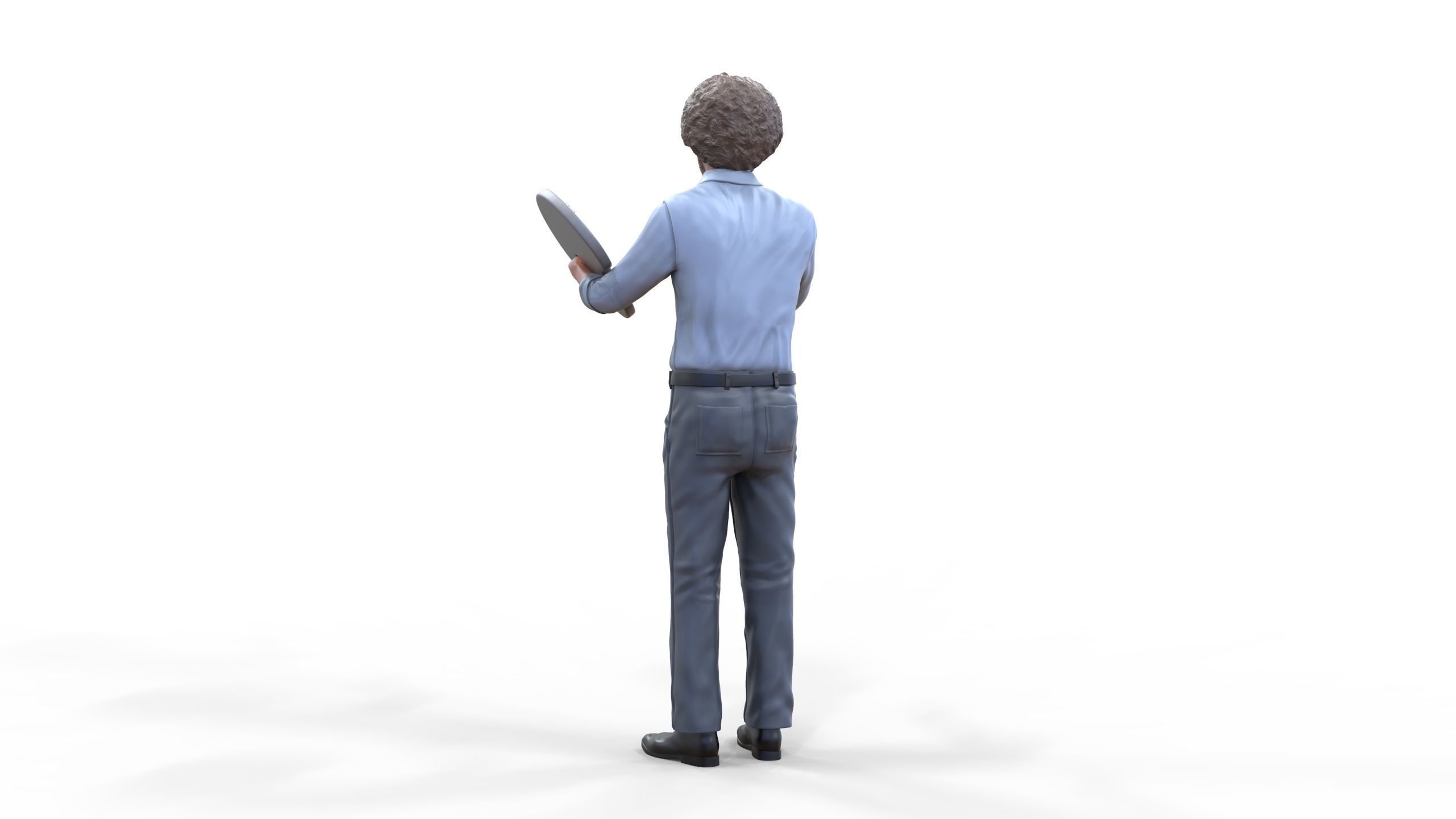 Bob Ross painting 3D print model_14