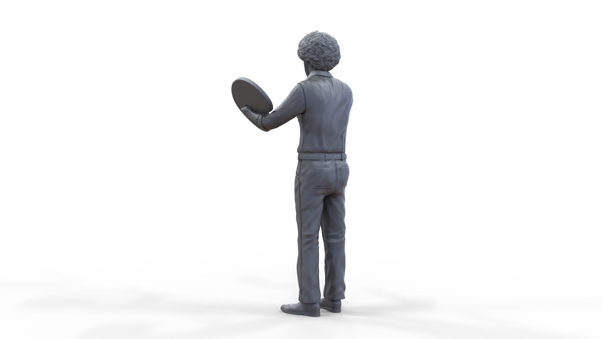 Bob Ross painting 3D print model_36