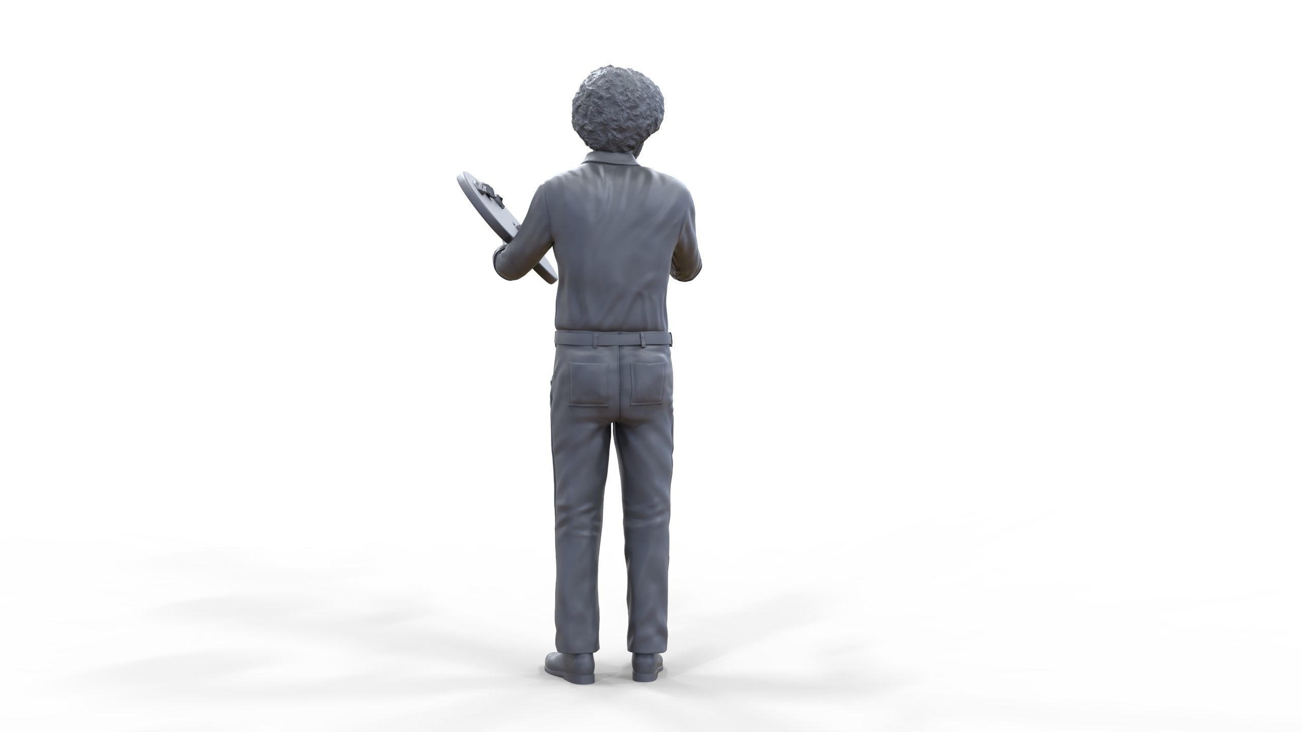 Bob Ross painting 3D print model_37