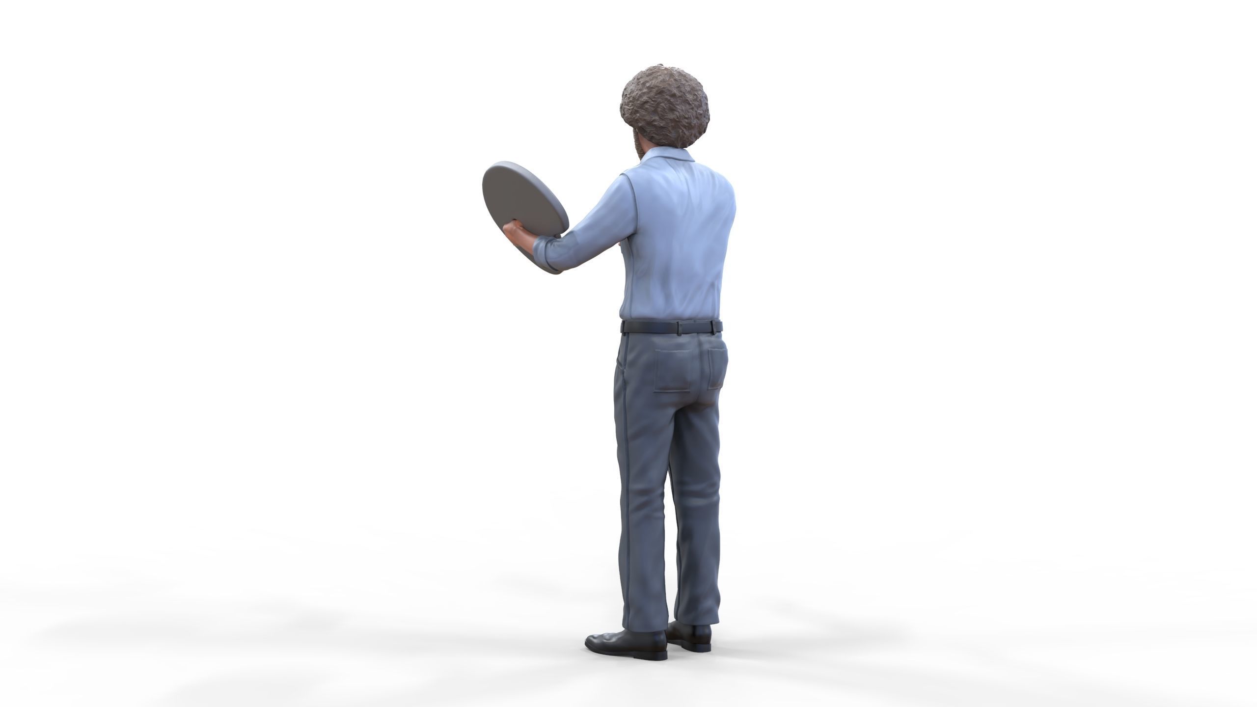 Bob Ross painting 3D print model_13