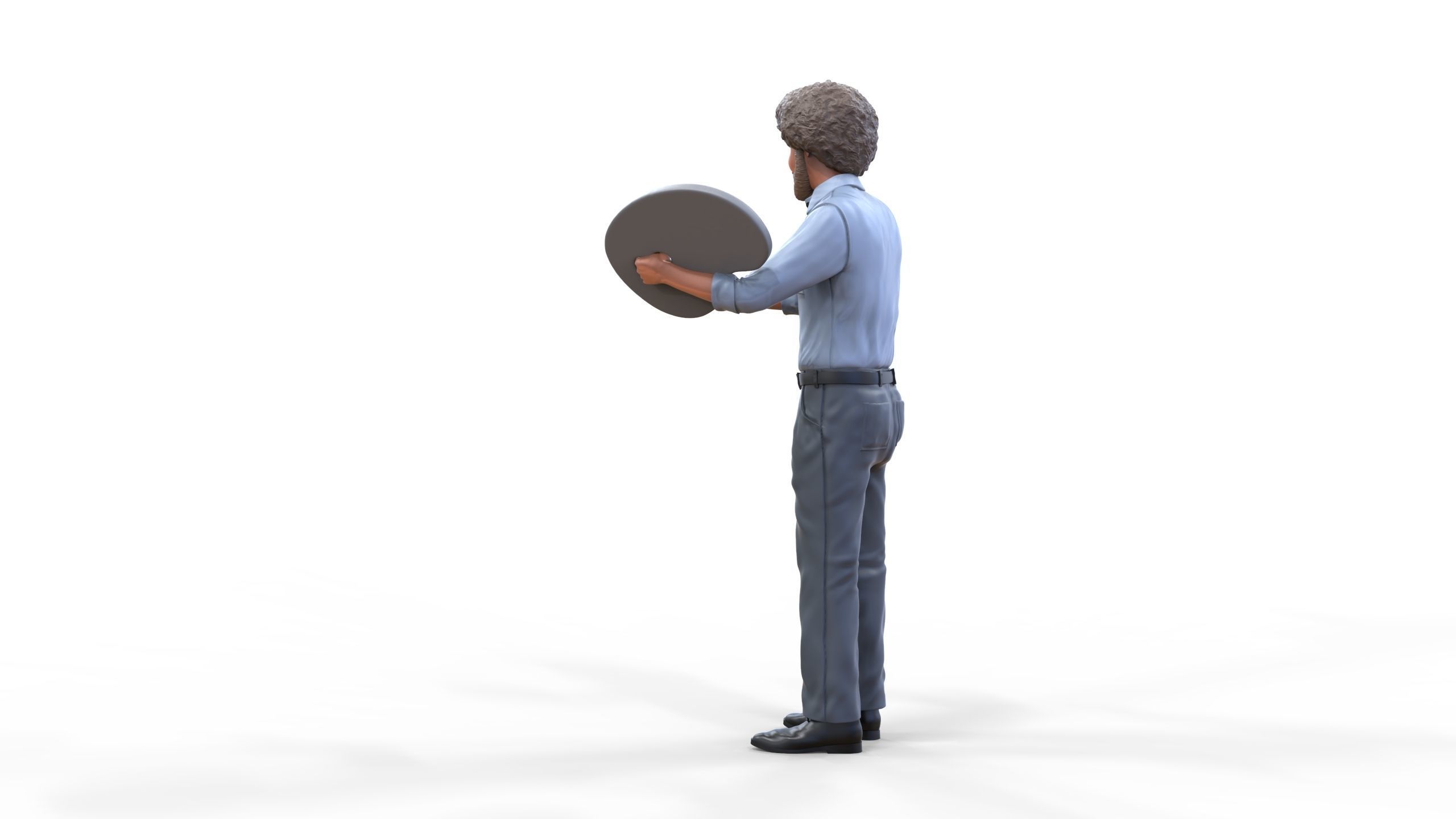 Bob Ross painting 3D print model_11