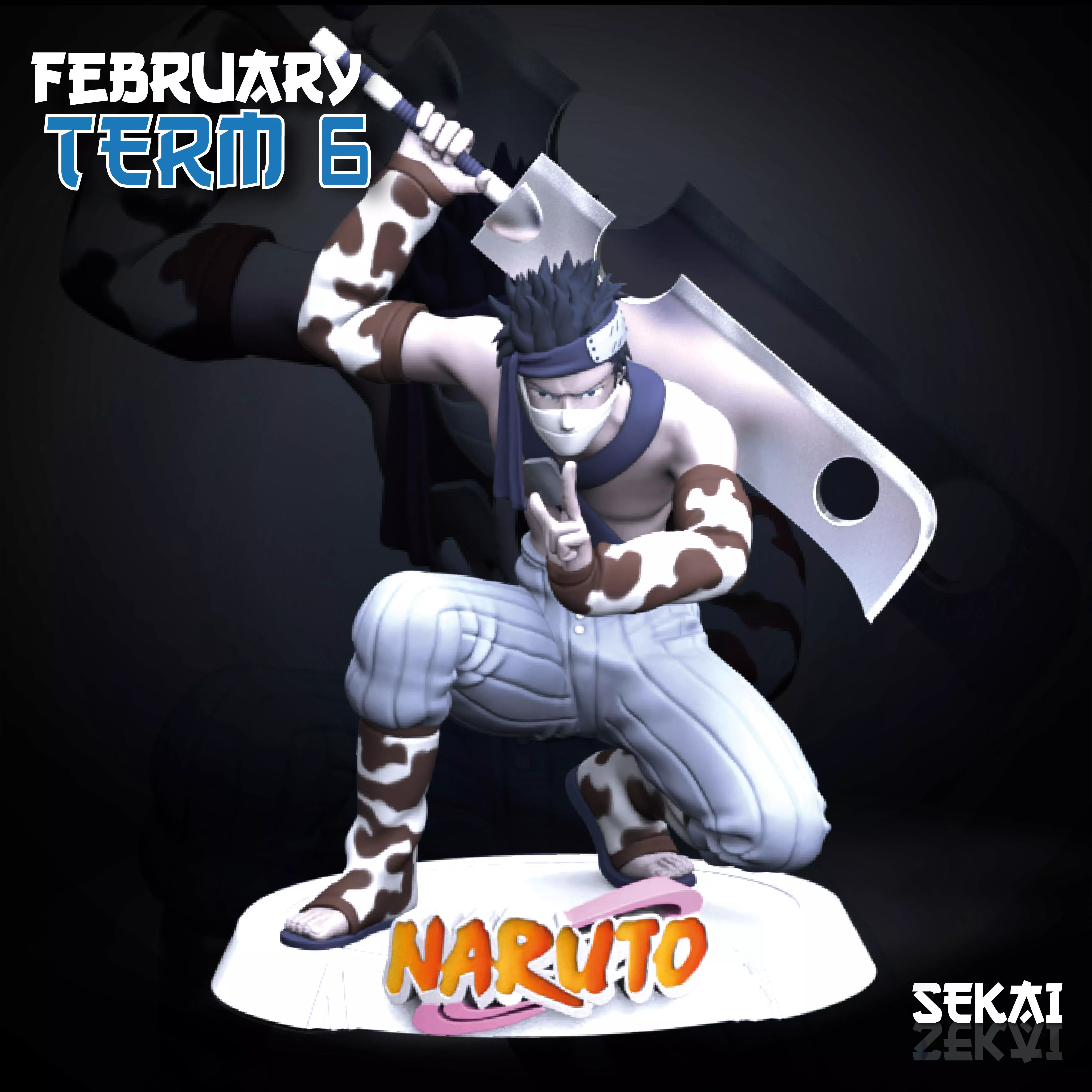 Zabuza Sculpture Sekai 3D Models Ready for 3D printing 3D print model_0