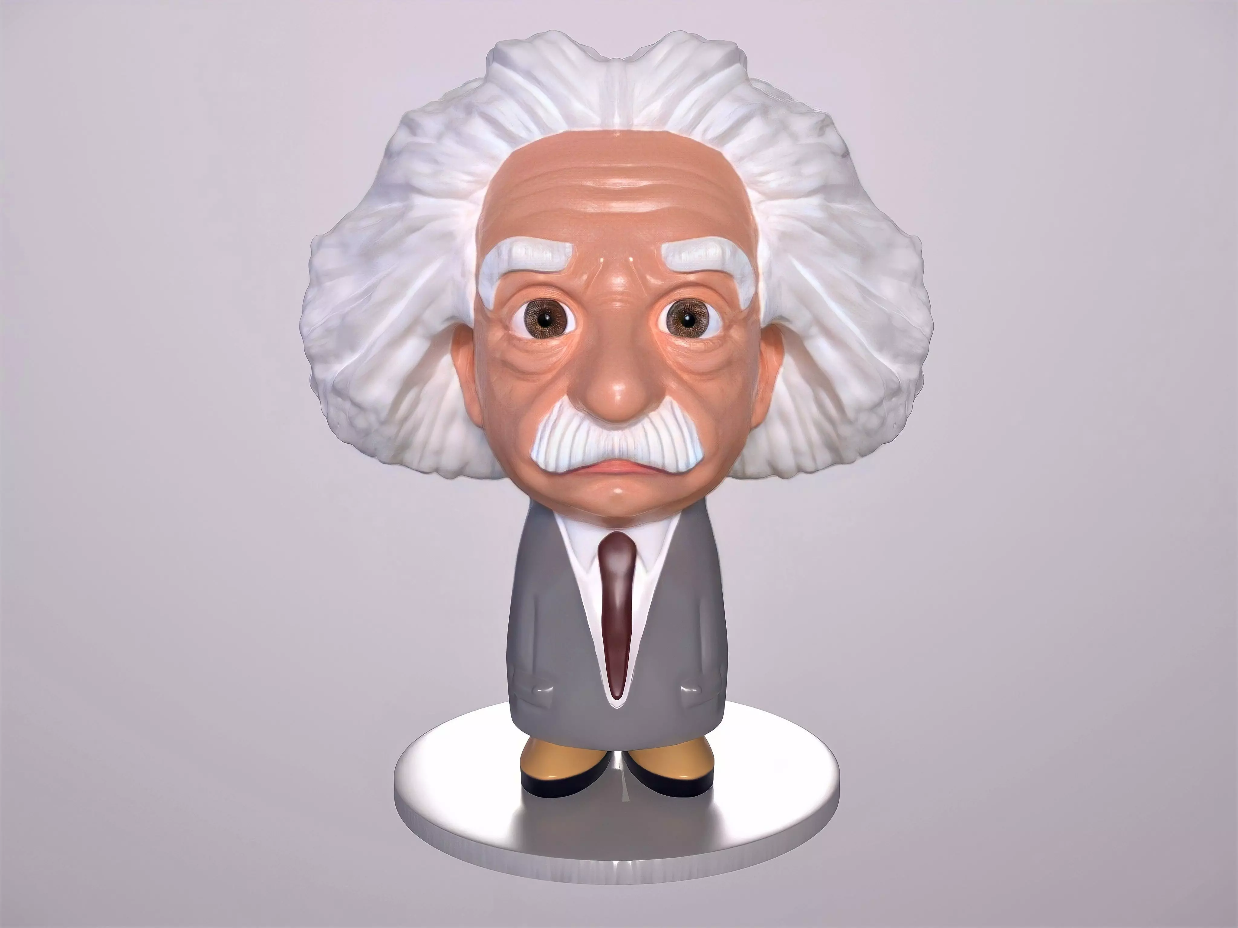 FAN ART Albert Einstein Caricature Figurine 3D print model_0