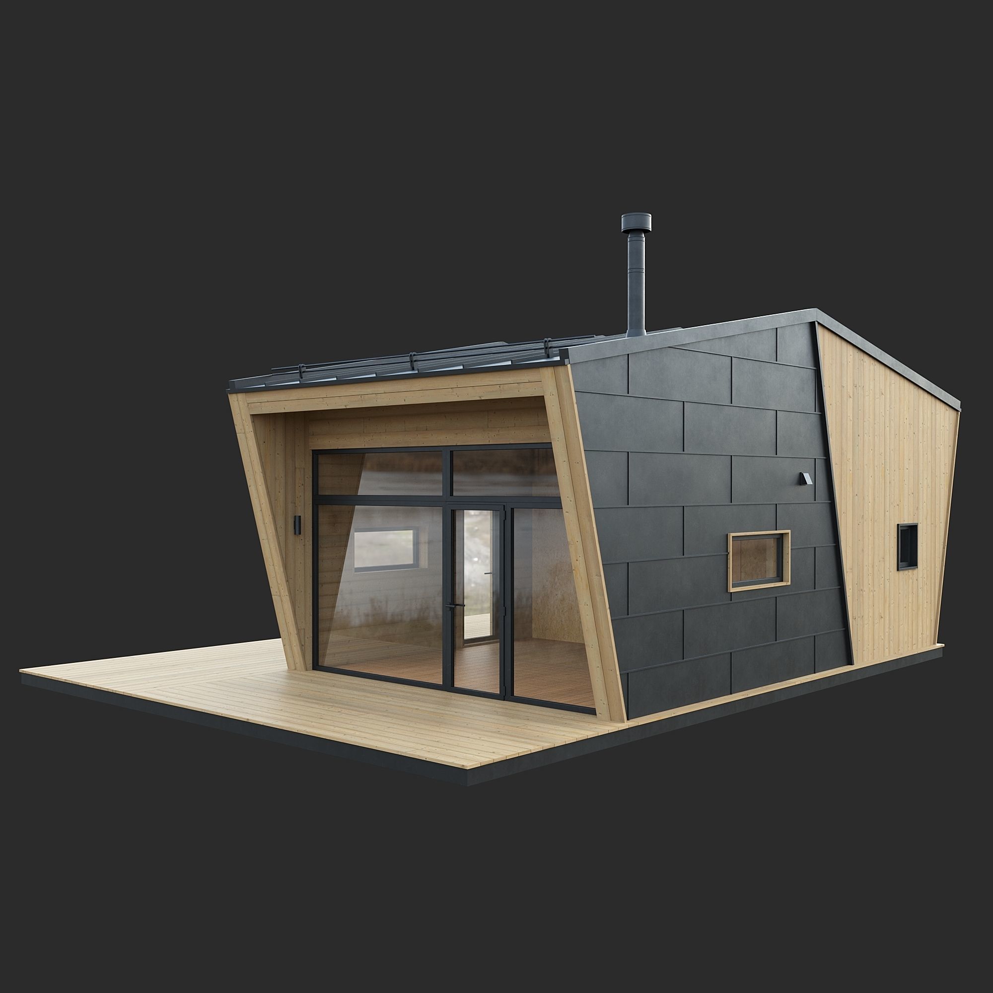 Shell House 3D model_1