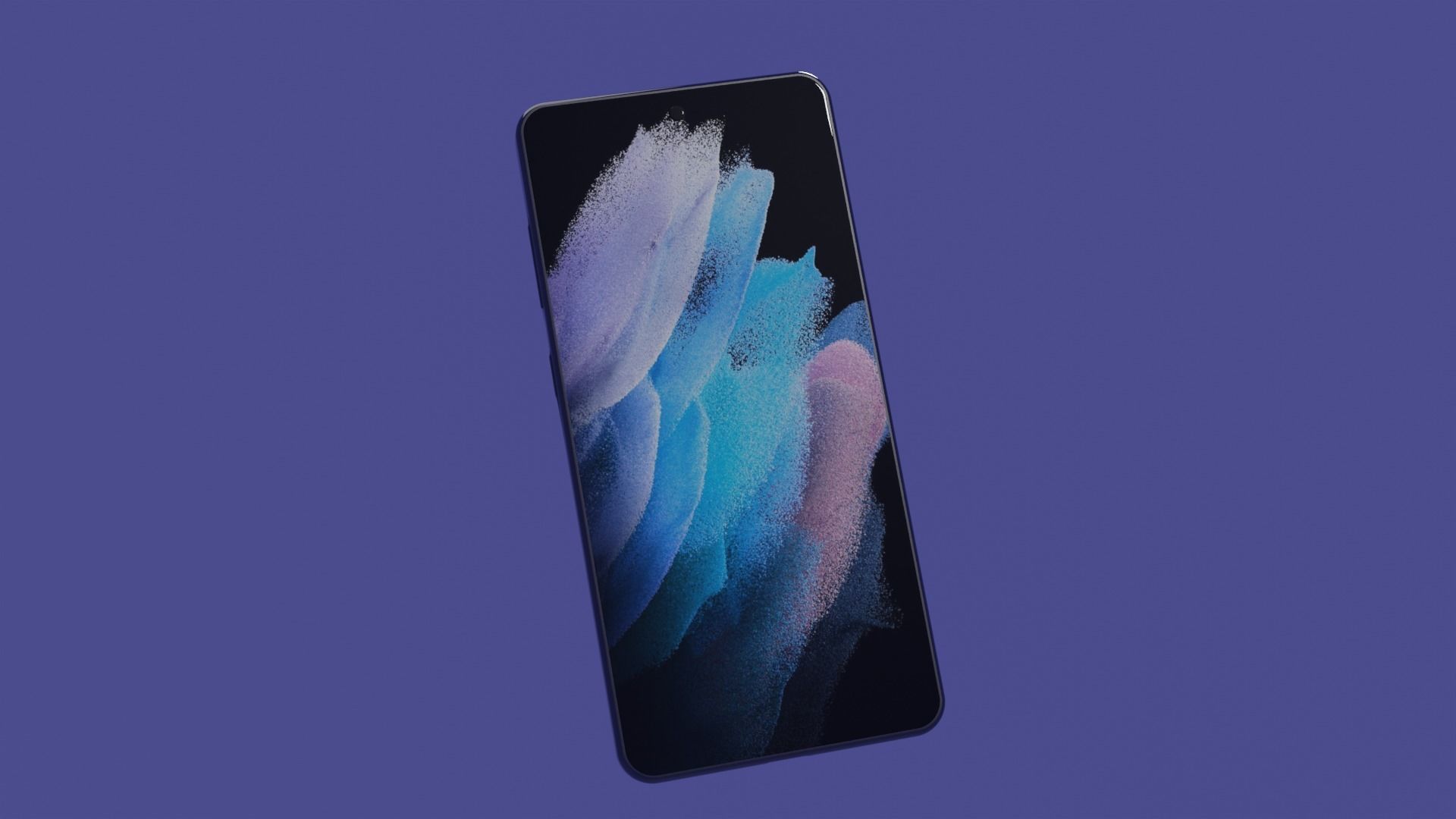 Samsung Galaxy S21 FE Gray Fantom Low-poly 3D model_1