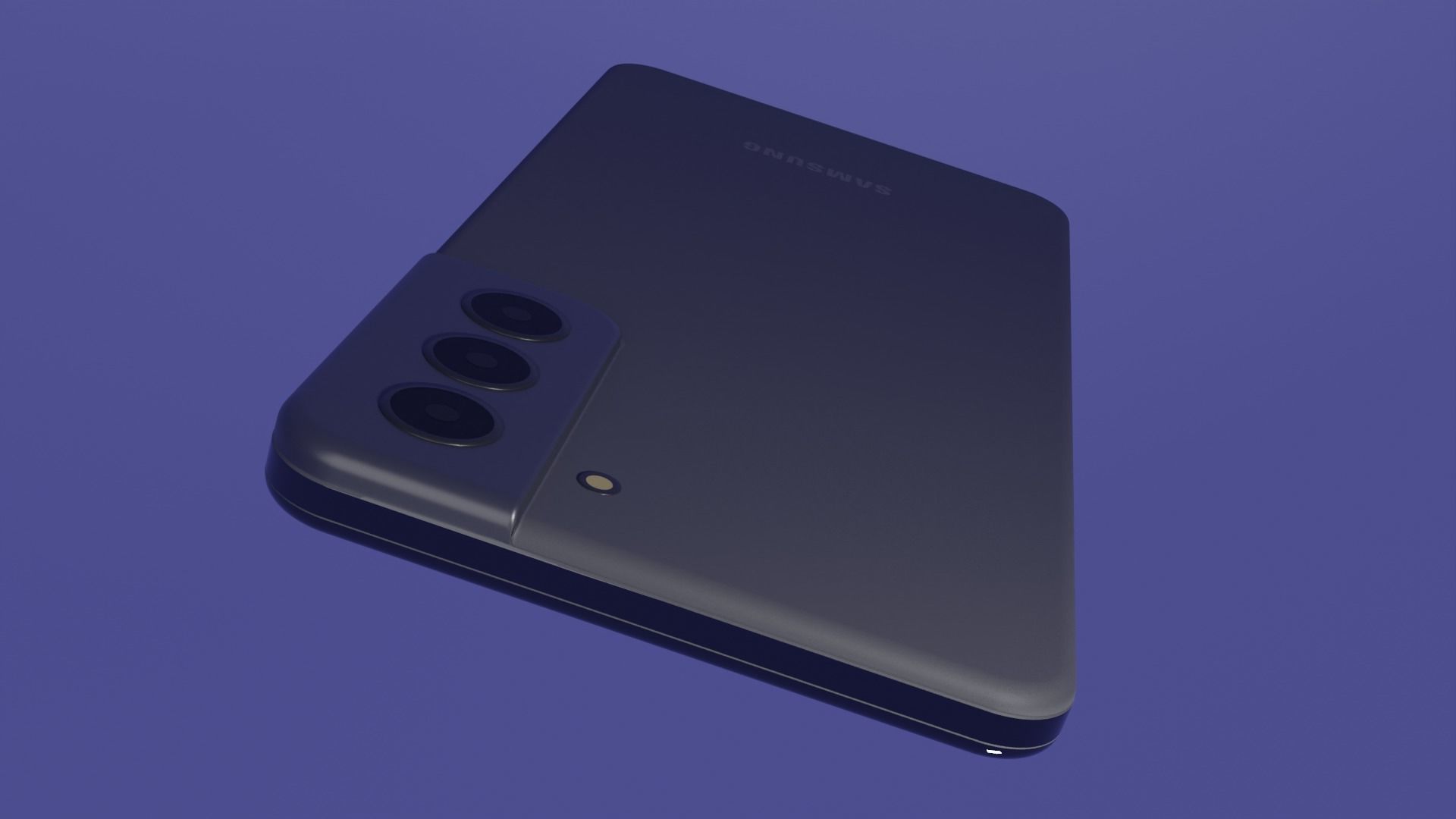 Samsung Galaxy S21 FE Gray Fantom Low-poly 3D model_2