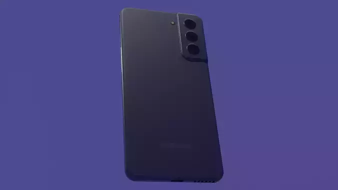 Samsung Galaxy S21 FE Gray Fantom Low-poly 3D model