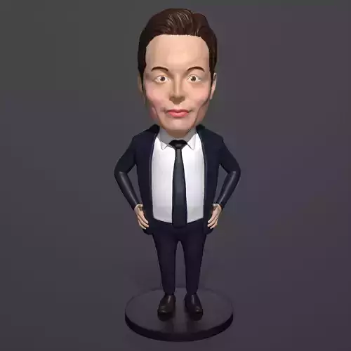ELON MUSK BOBBLEHEAD FIGURINE 3D print model