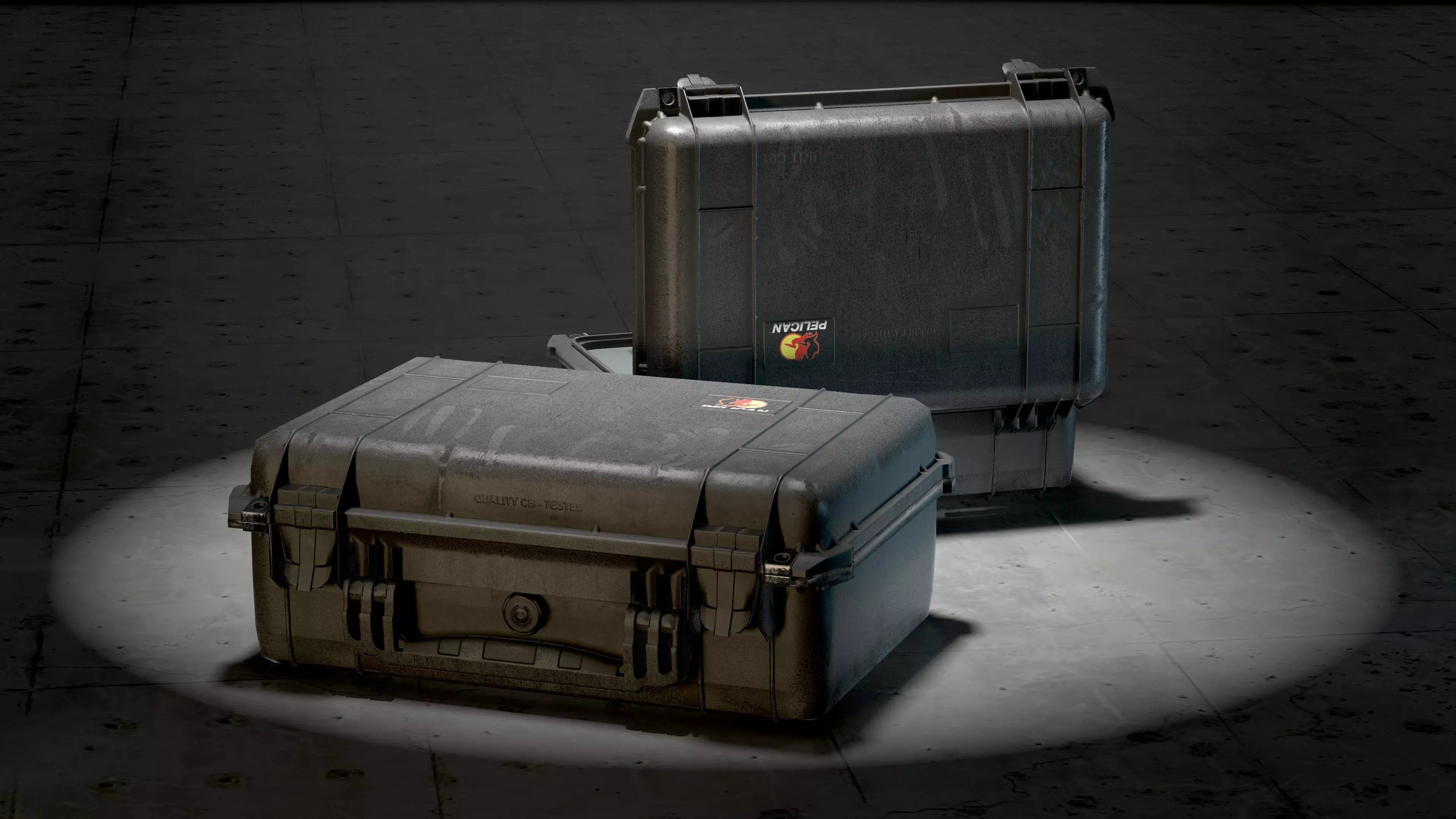 Game Ready Pelican Case Low-poly 3D model_0
