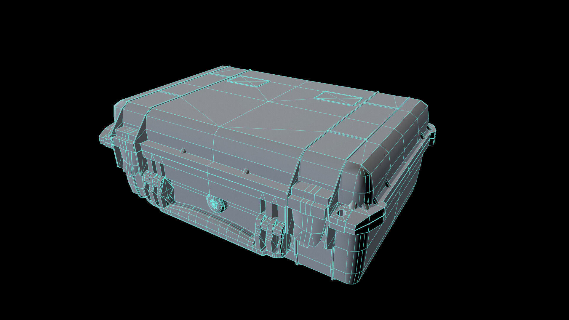 Game Ready Pelican Case Low-poly 3D model_1