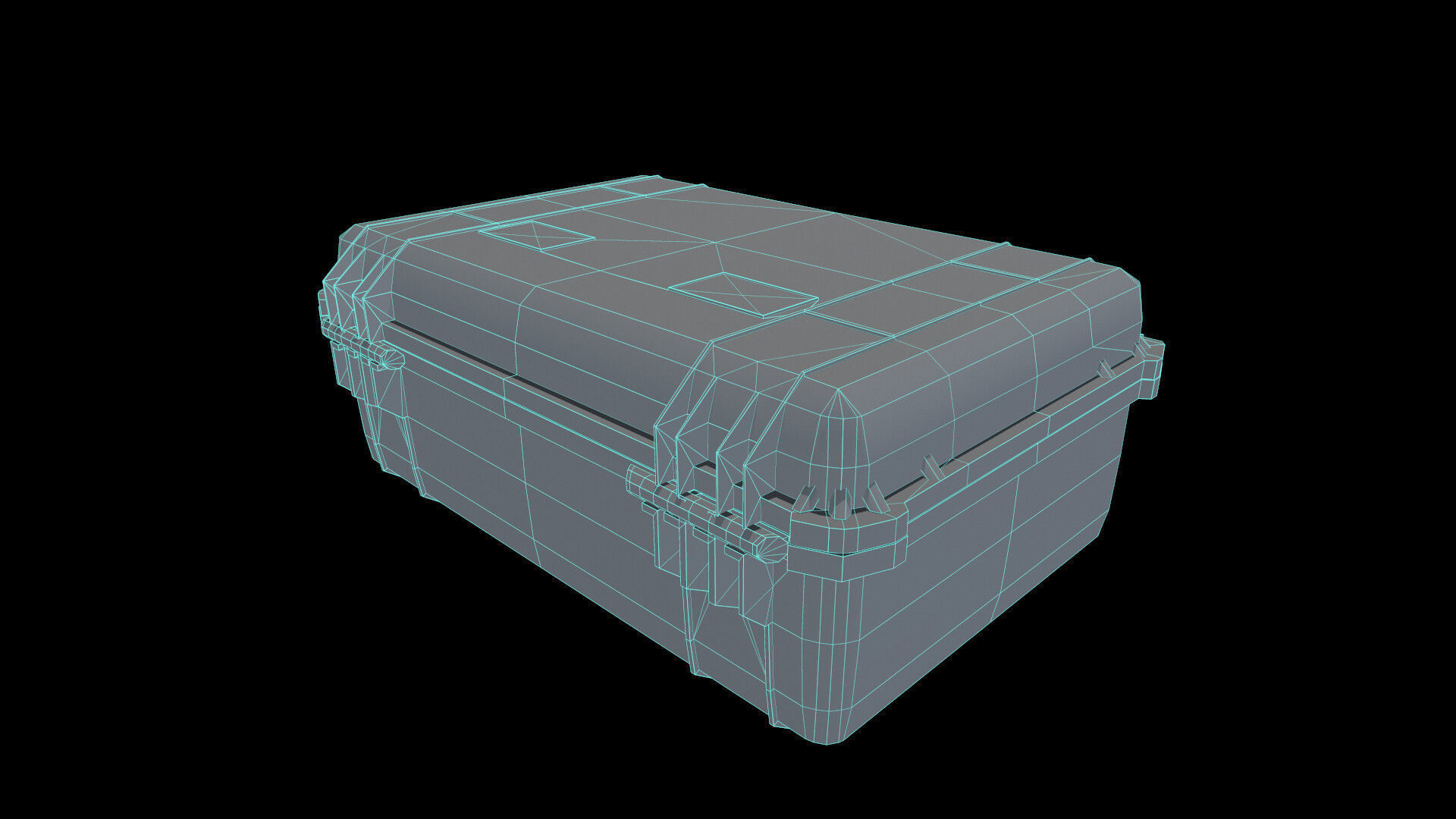 Game Ready Pelican Case Low-poly 3D model_2